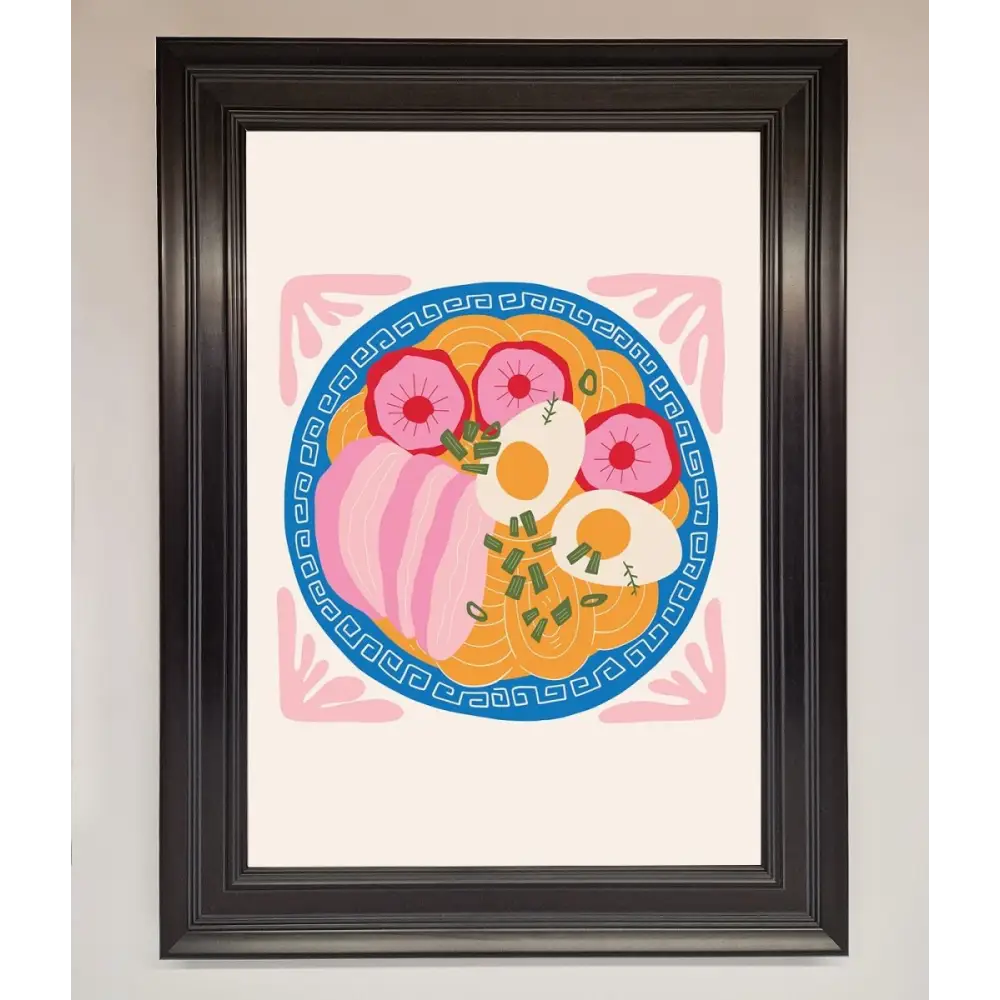 Greek Breakfast Framed Poster - A1 (59.4 x 84.1 cm) / Matt Black - Framed Print