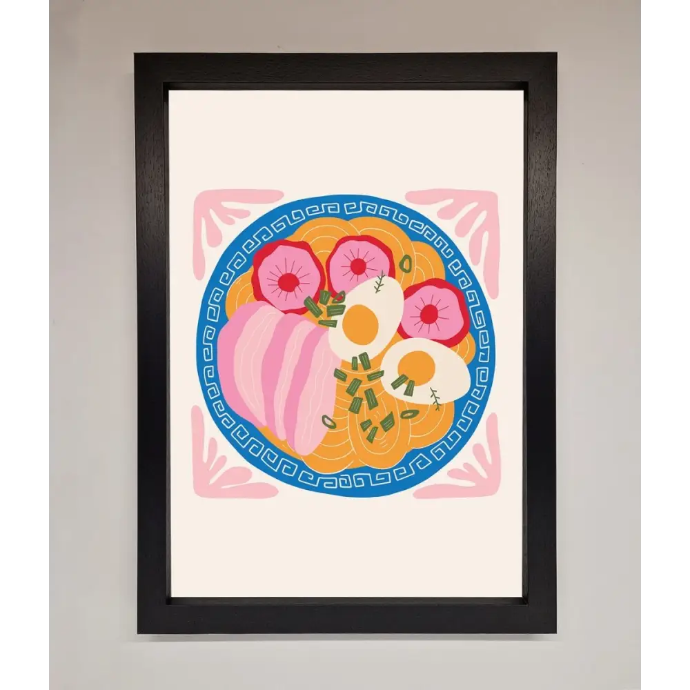 Greek Breakfast Framed Poster - A3 (29.7 x 42 cm) / Black - Framed Print