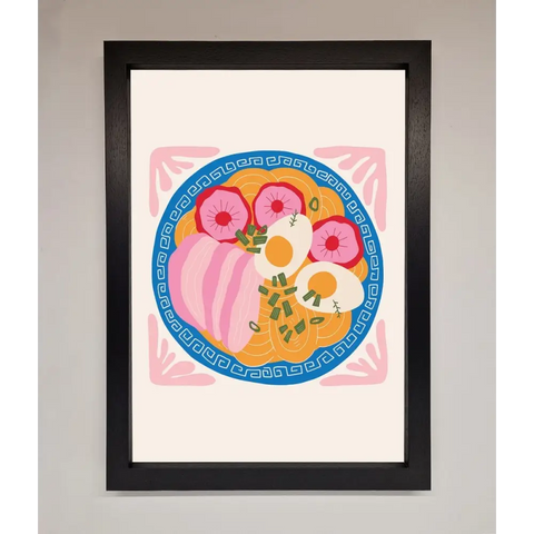 Greek Breakfast Framed Poster - A3 (29.7 x 42 cm) / Black - Framed Print