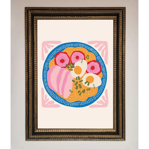 Greek Breakfast Framed Poster - A3 (29.7 x 42 cm) / Ornate Gold Black - Framed Print