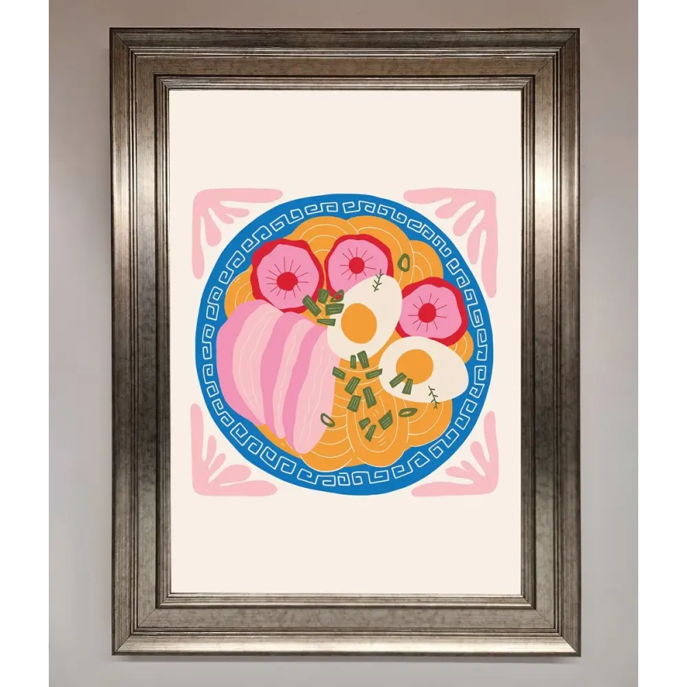 Greek Breakfast Framed Poster - A3 (29.7 x 42 cm) / Silver - Framed Print