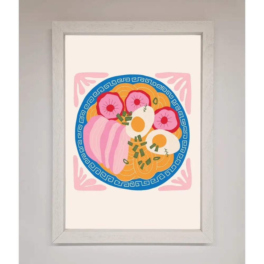 Greek Breakfast Framed Poster - A3 (29.7 x 42 cm) / White - Framed Print