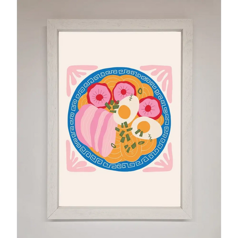 Greek Breakfast Framed Poster - A3 (29.7 x 42 cm) / White - Framed Print