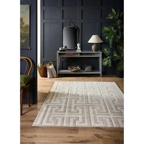 Greek Key Rug Geometric Design - Rugs