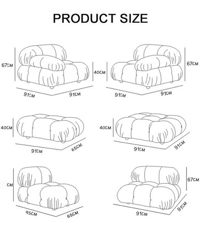 Green B&B Camaleonda Style Sofa, Two Seater, Three Seater, Two Seater Corner Sofa, Velvet