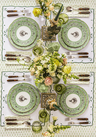 Green Blossom Rectangular Placemats - Set of 4