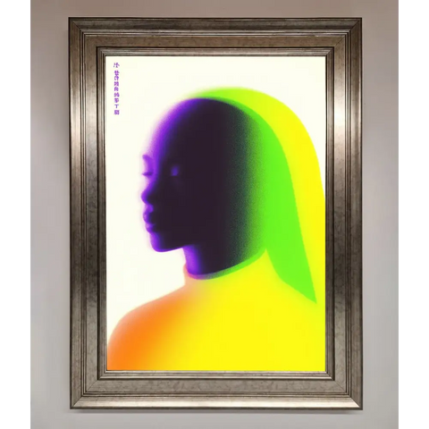 Green To Yellow Woman Framed Poster - A3 (29.7 x 42 cm) / Silver - Framed Print