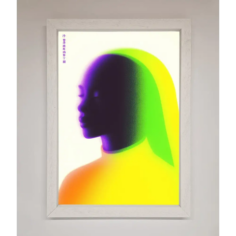 Green To Yellow Woman Framed Poster - A3 (29.7 x 42 cm) / White - Framed Print