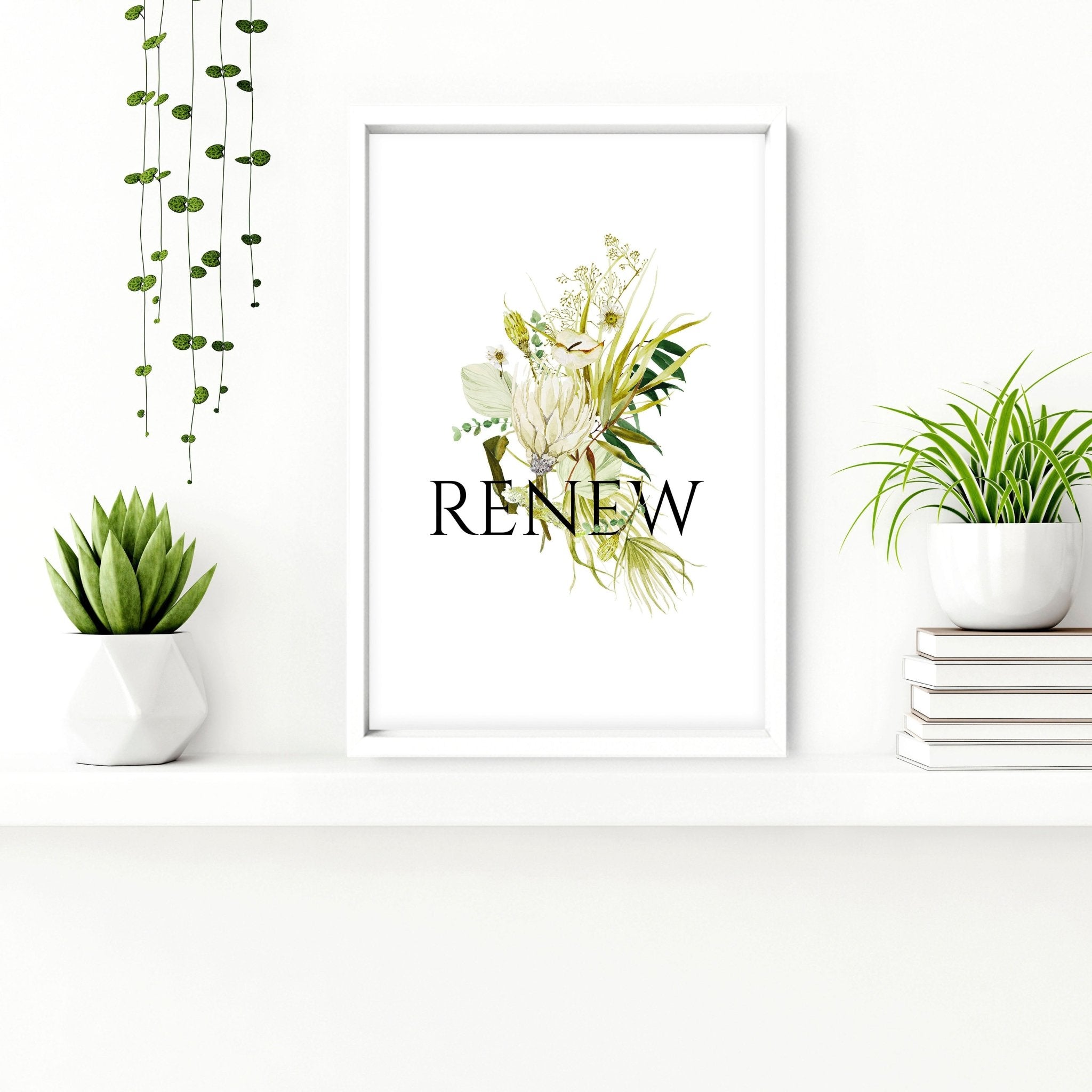 Framed bathroom wall art | Set of 2 unique wall art