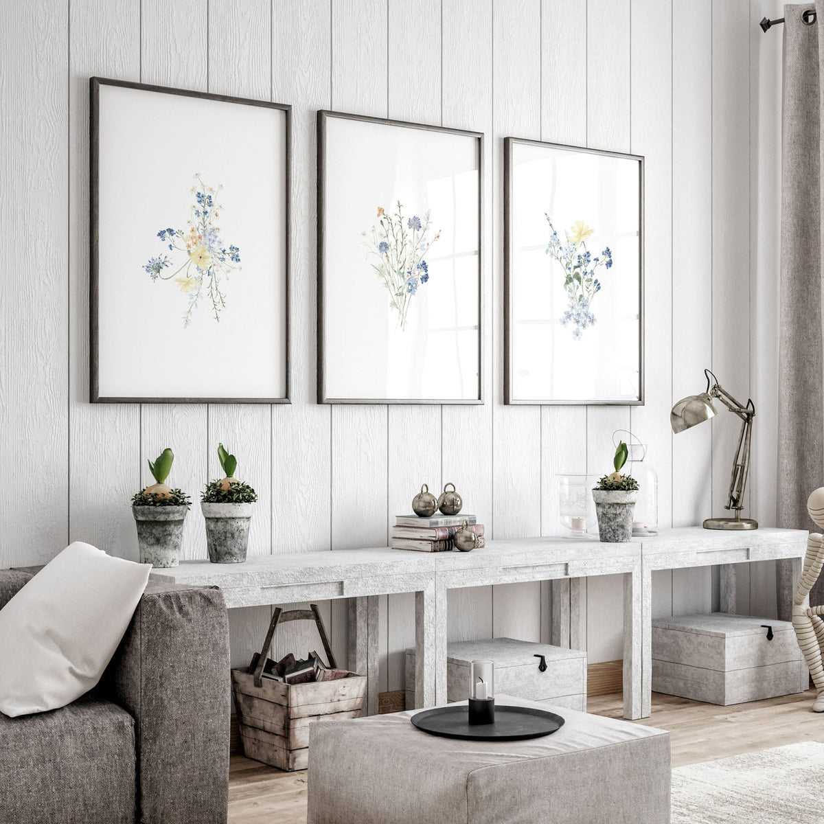 Greenery Prints | Set of 3 wall art prints