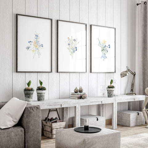 Greenery Prints | Set of 3 wall art prints