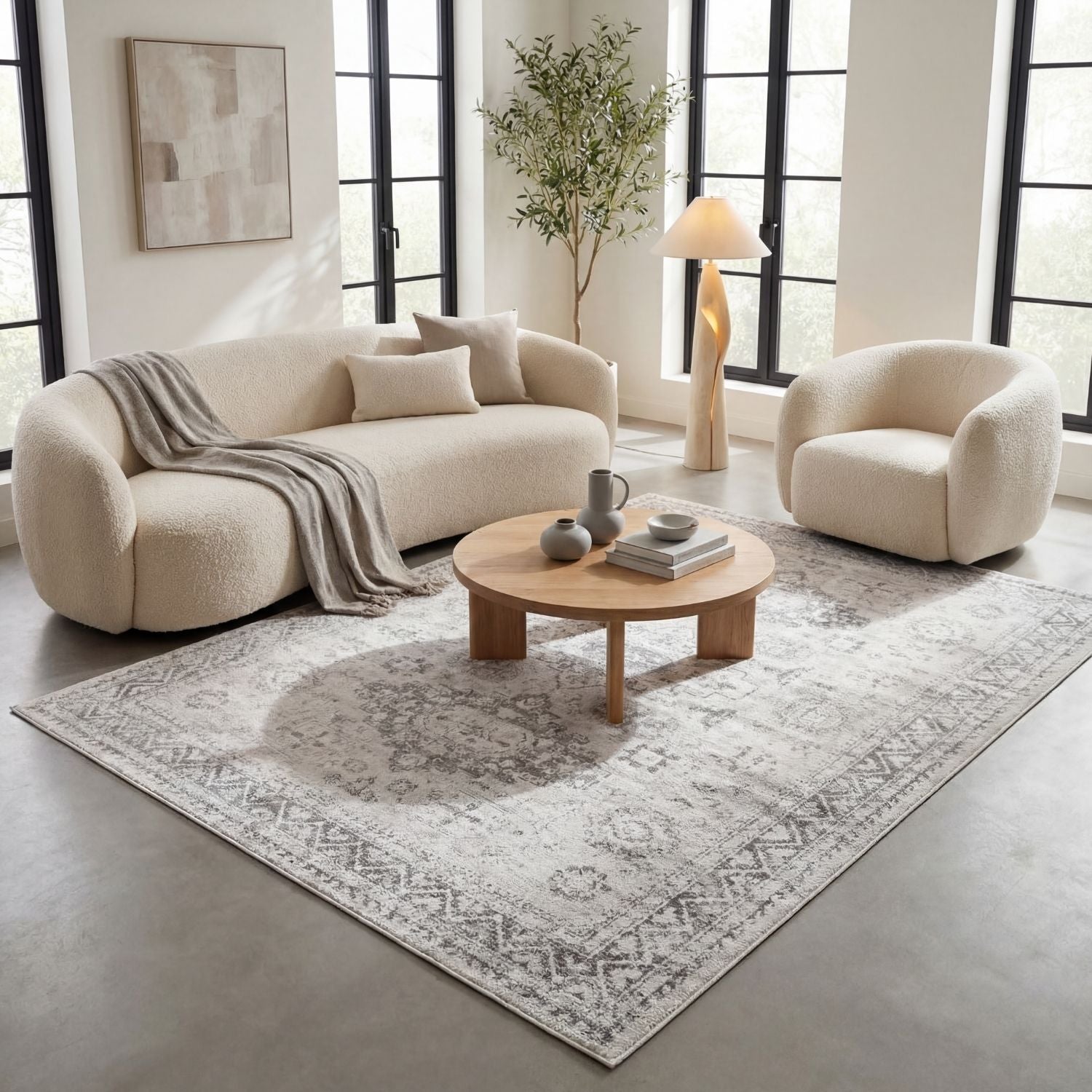 Montana Vintage Grey Rugs | 4050