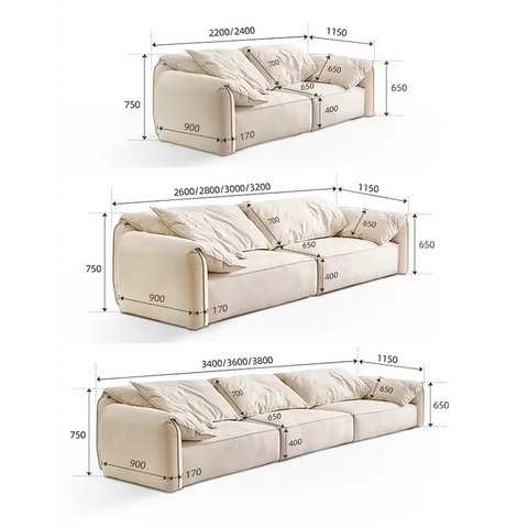Grimm Three Seater Sofa Velvet - Sofa