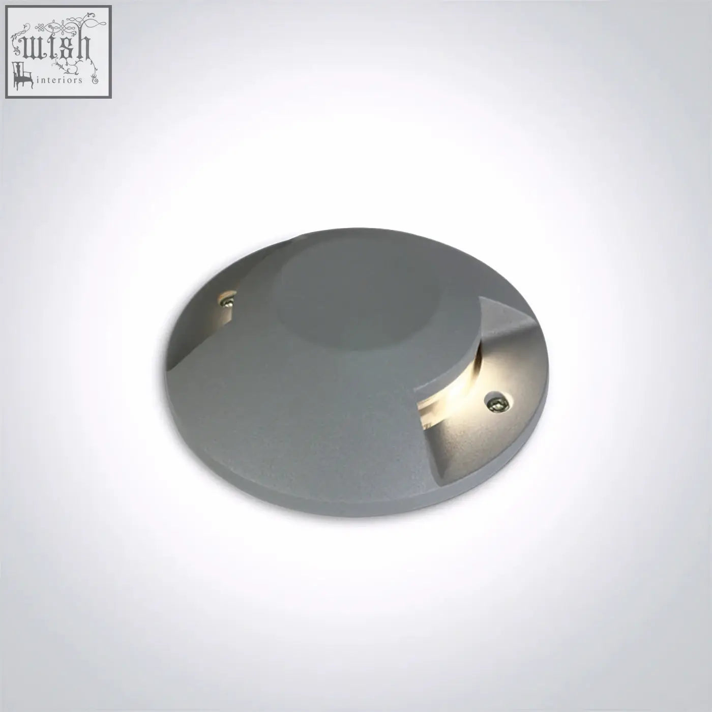 Gray die cast ground surface mounted range light with sleek design and 2x6w cob led for outdoor pathways
