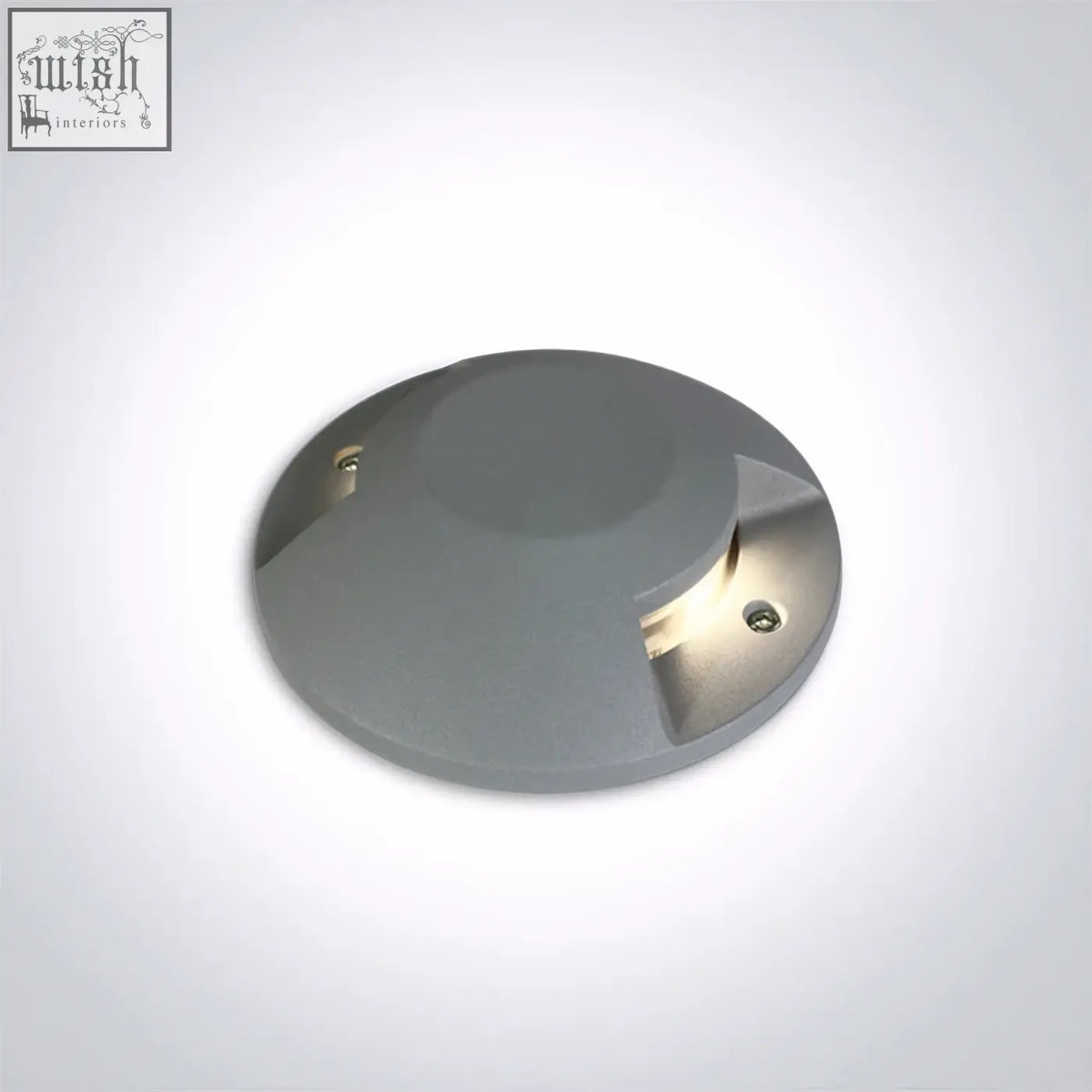 Gray die cast ground surface mounted range light with sleek design and 2x6w cob led for outdoor pathways