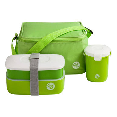 Grub Tub Green Lunch Box Set with Insulated Bag