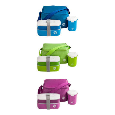 Grub Tub Green Lunch Box Set with Insulated Bag