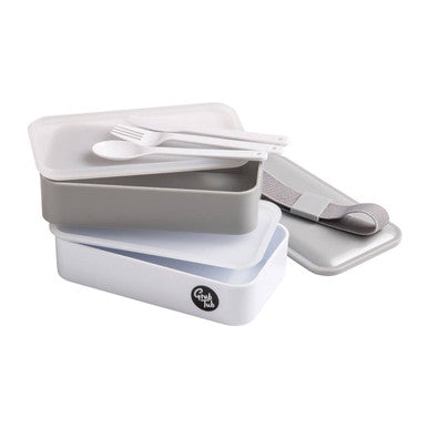 Grub Tub Grey Stackable Lunch Box