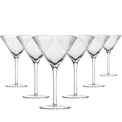 Hayworth Martini Glasses.- 300ml - Set of 6