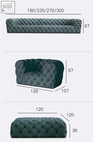 Dark teal velvet gunter three seater sofa with classic chesterfield tufted button design offer financing available