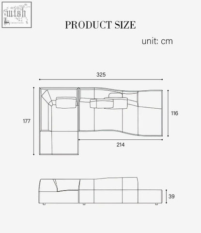 Modern guzman velvet corner sofa with clean lines and modular design in a minimalist velvet corner sofa drawing