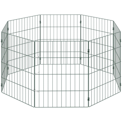 PawHut 8 Panel Pet Playpen for Small Dogs Indoor Outdoor 60 cm Height