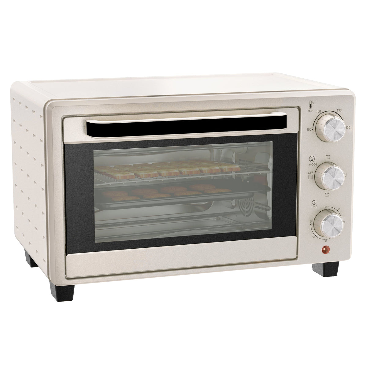 HOMCOM 21L Mini Countertop Oven, 100\'c2\'b0C-230\'c2\'b0C Adjustable Temp - White