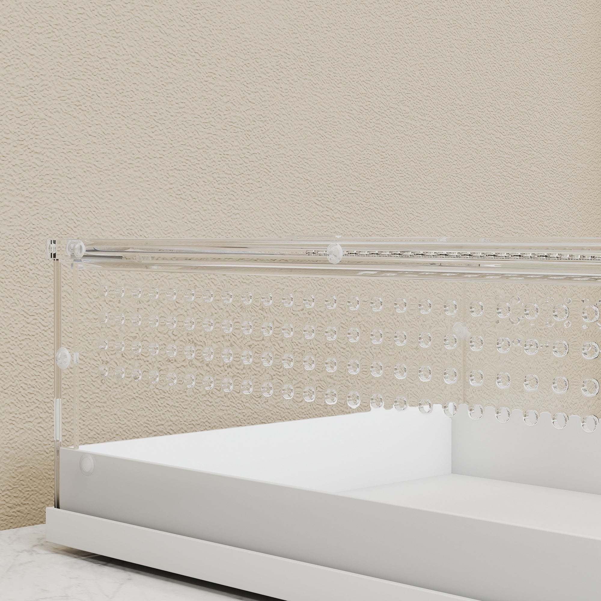 PawHut Acrylic Reptile Terrarium with Top Sliding Door, Vents,  for Snake, Frog, Spider, Gecko, Tarantula, 40 x 30 x 15 cm