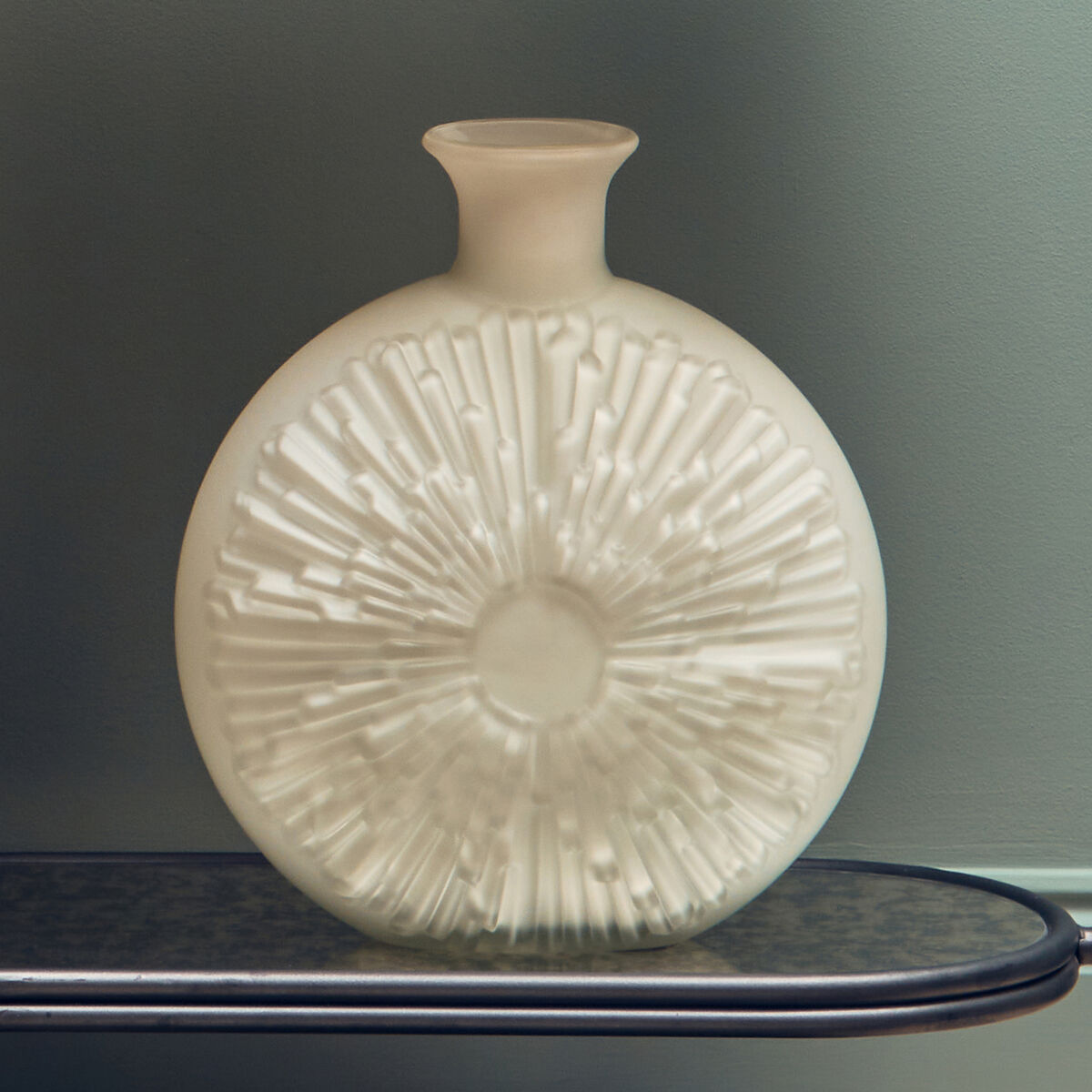 Hadia Matte White Glass Vase