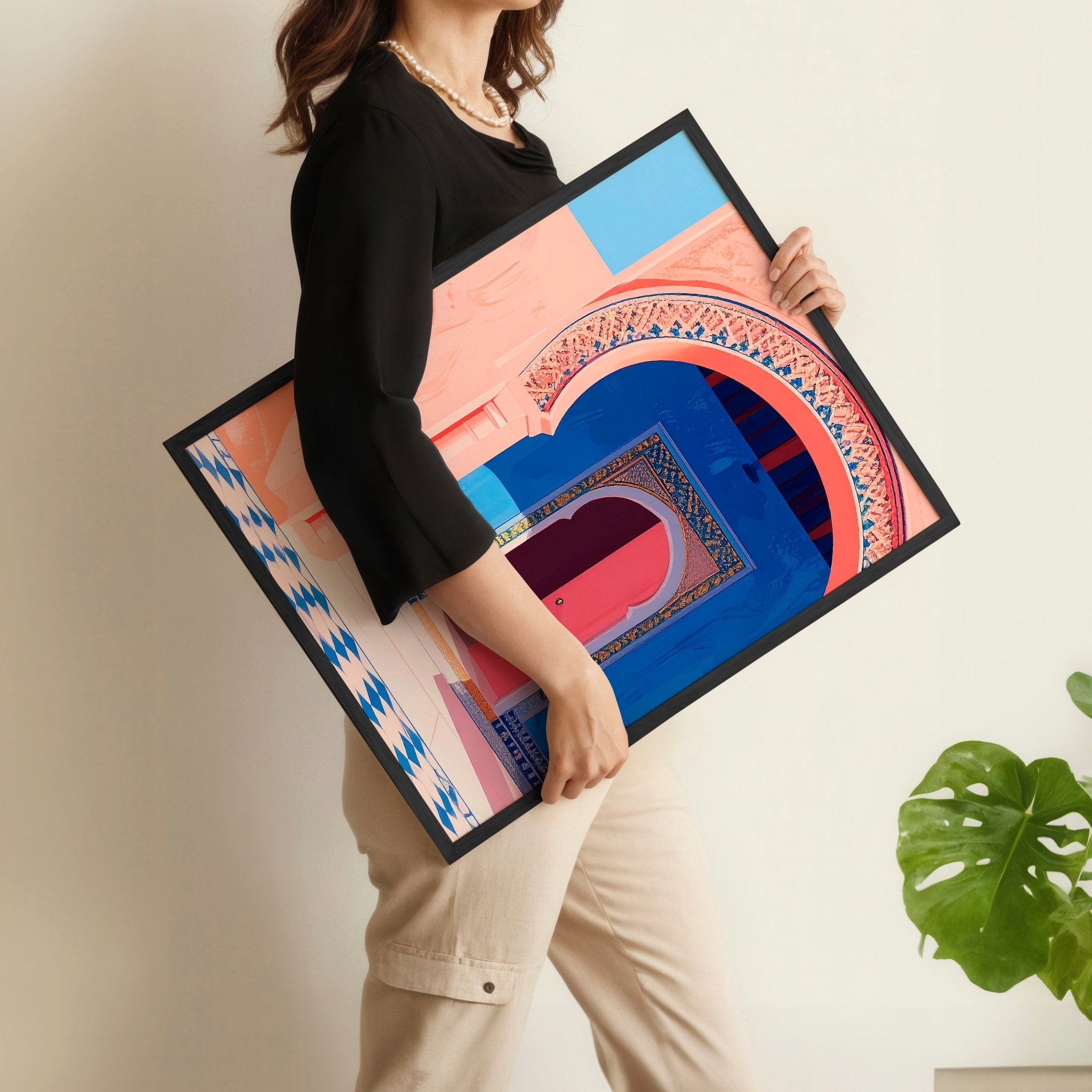Hallway Wall Decor | Set of 2 Moroccan Inspired Wall art Prints