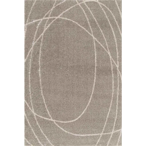 Halo Squiggle Rug – Soft Striped Eco-Friendly Rug - 120X170 cm / Beige - Rugs