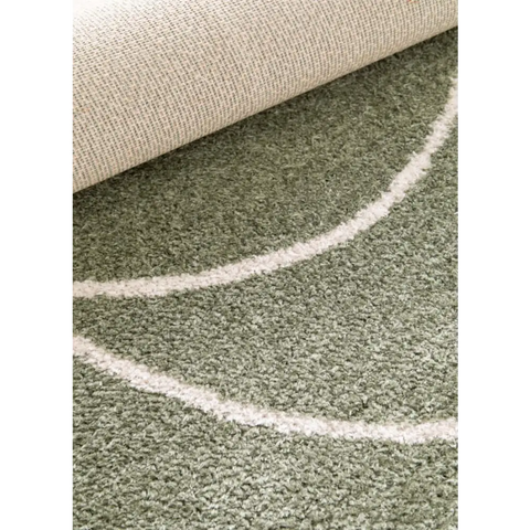 Halo Squiggle Rug – Soft Striped Eco-Friendly Rug - Rugs