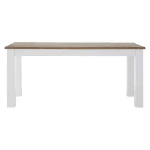 Hampstead Oak Top White Dining Table
