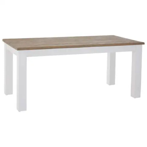Hampstead Oak Top White Dining Table
