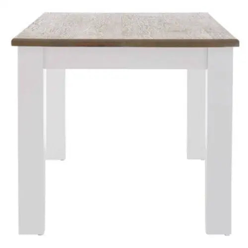Hampstead Oak Top White Dining Table