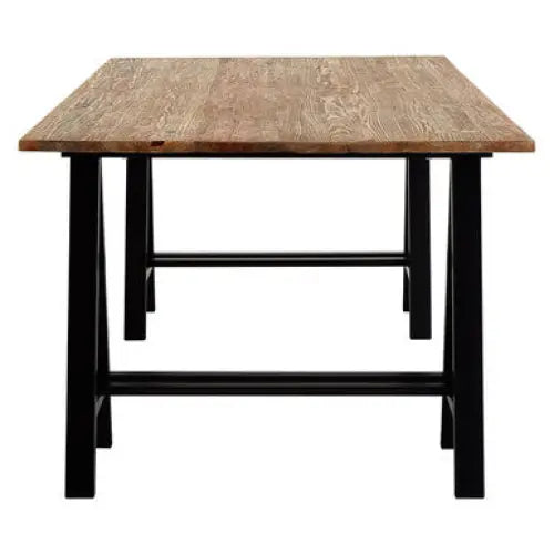 Hampstead Pine Wood And Iron Dining Table