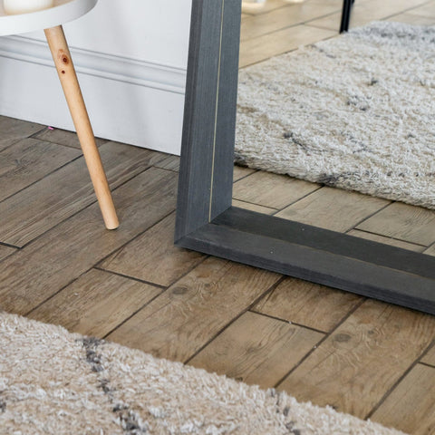 Hanaka - Full Length Black Oak Rectangle Mirror - 200cm x 100cm