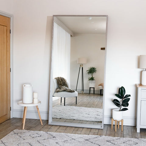 Hanaka - Full Length Grey Oak Rectangle Mirror - 200cm x 100cm
