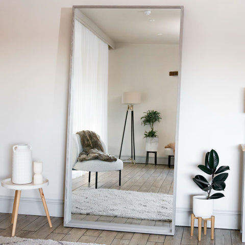 Hanaka - Full Length Grey Oak Rectangle Mirror - 200cm x 100cm