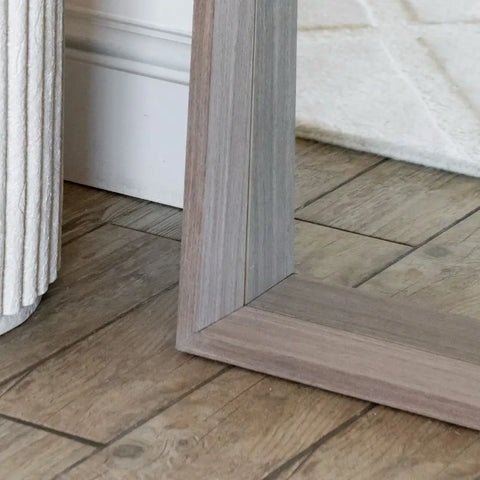 Hanaka - Full Length Walnut Wood Rectangle Mirror - 200cm x 100cm - Mirror