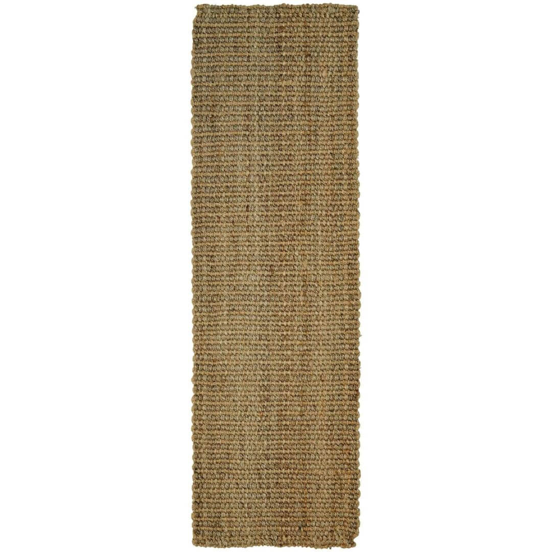 Handmade natural jute rug with textured woven pattern in earthy beige tones perfect natural jute rug runner