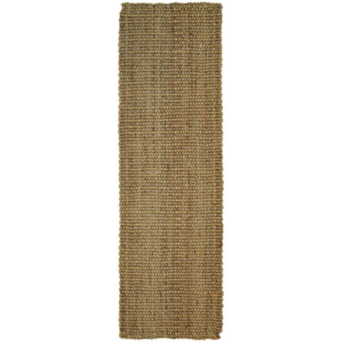 Handmade natural jute rug with textured woven pattern in earthy beige tones perfect natural jute rug runner