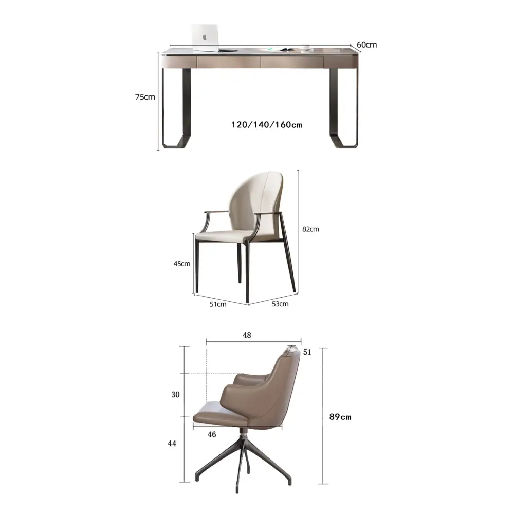 Hanna Office Desk Sintered Stone