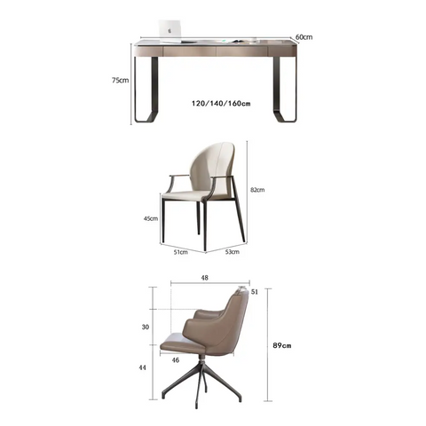 Hanna Office Desk Sintered Stone