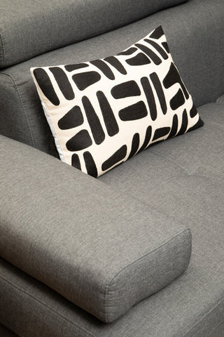Hanover Grey Linen Corner Sofa