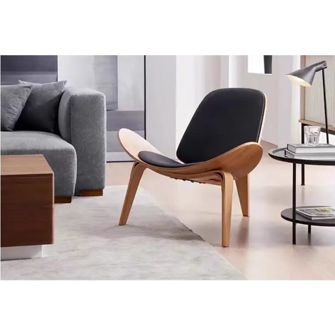 Hans Wegner CH07 Shell Chair Black & Walnut - chair