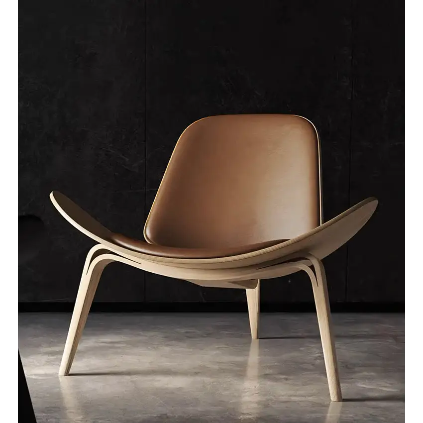 Hans Wegner CH07 Shell Chair Brown & Oak