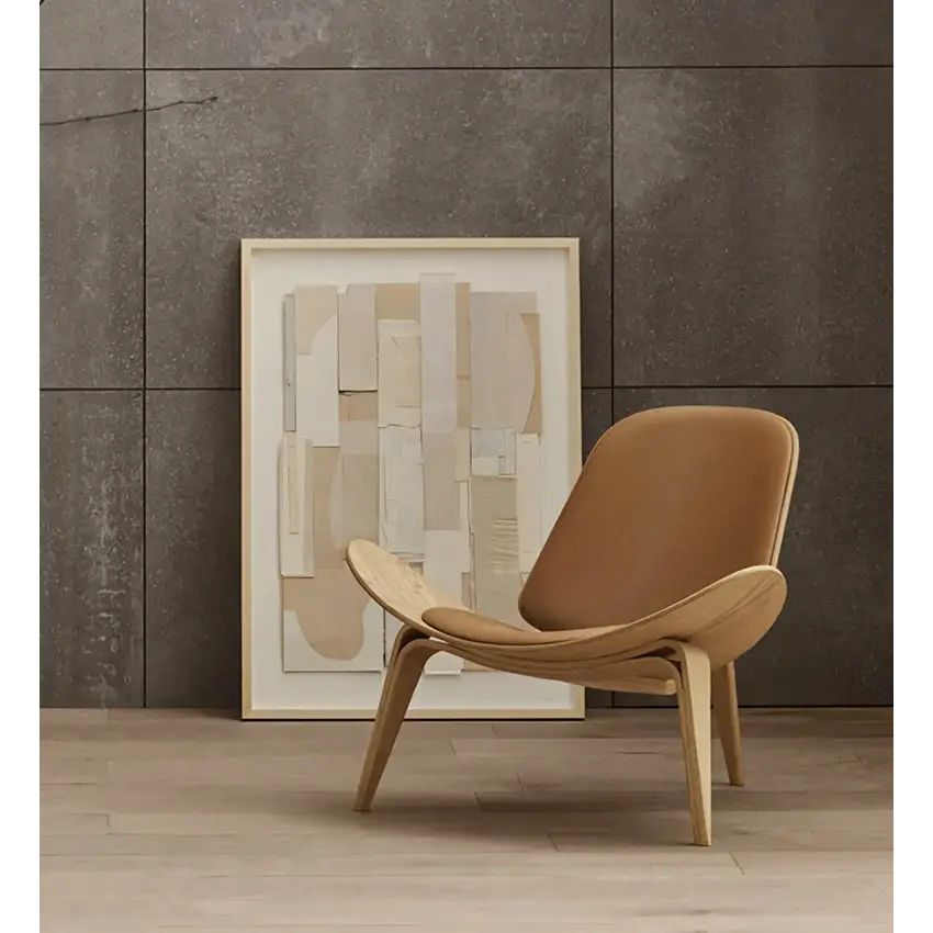 Hans Wegner CH07 Shell Chair Brown & Oak