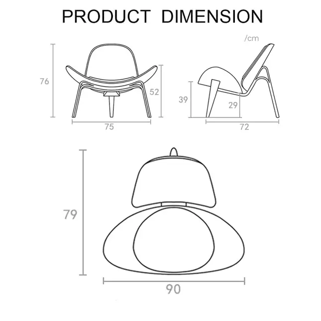 Hans Wegner CH07 Shell Chair Brown & Oak