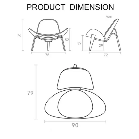 Hans Wegner CH07 Shell Chair Brown & Oak